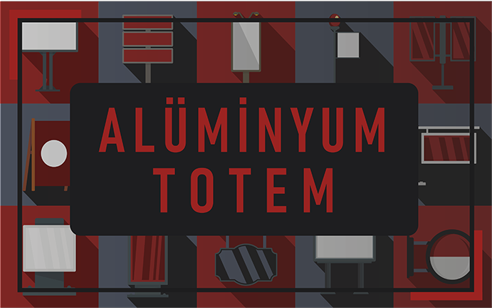 Ankara Baskı Merkezi 312Reklam ALÜMİNYUM TOTEM